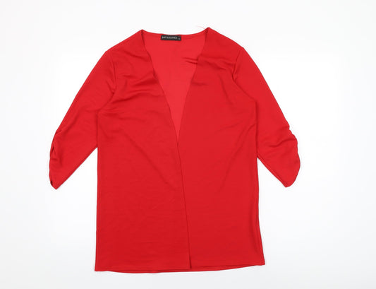 Womens UK Size 14 Just Elegance Red Cardigan Jumper