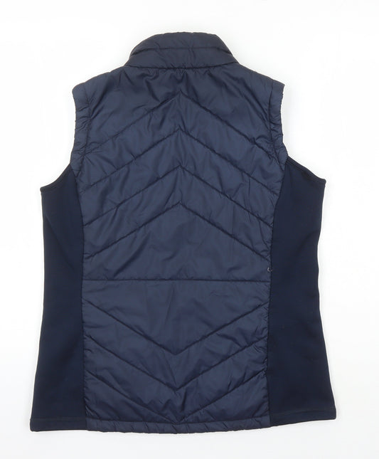 Womens UK Size 14 Green Lamb Blue Gilet
