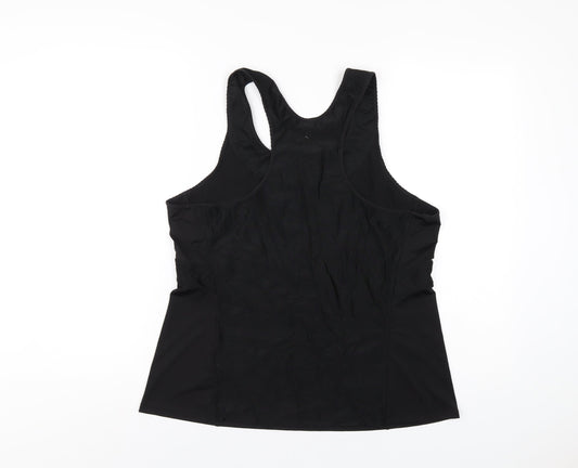 H&M Womens Black Polyester Basic Tank Size XL Scoop Neck Pullover