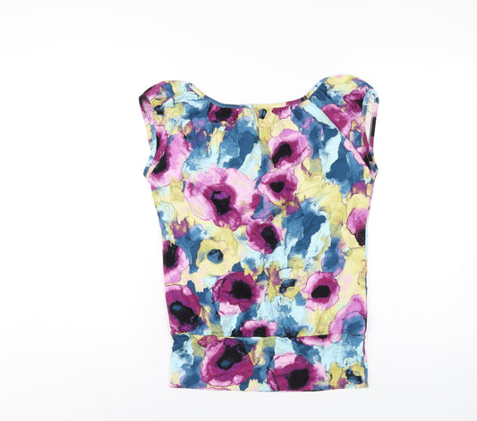 Womens UK Size 8 Marks and Spencer Multicoloured Basic T-Shirt