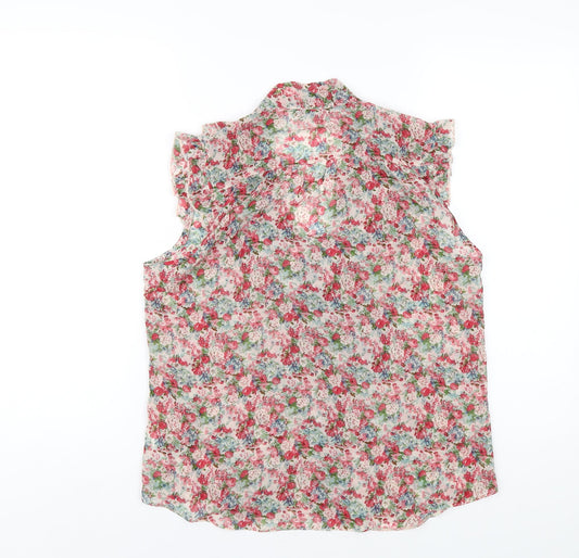 Womens UK Size 12 Dorothy Perkins Multicoloured Basic Blouse
