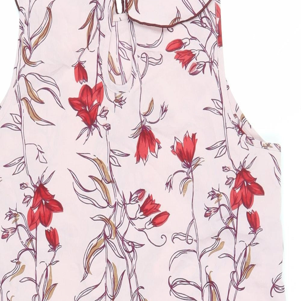 Womens UK Size 12 NEXT Pink Basic Blouse