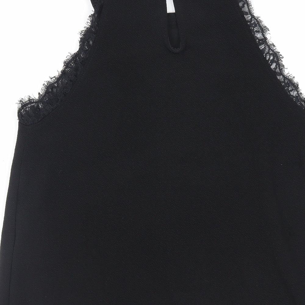 Womens UK Size 8 New Look Black Basic Tank
