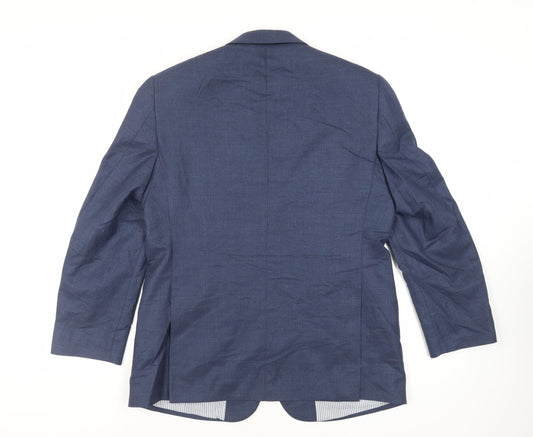Mens UK Size 38 Brook Taverner Regular Blue Suit Jacket