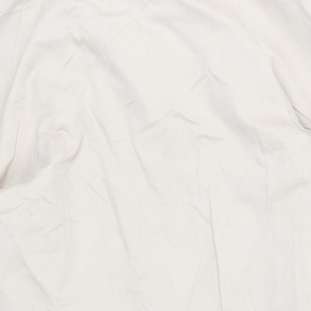 John Lewis Womens Beige Overcoat Coat Size 16 Button