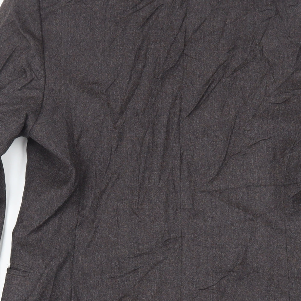 Womens UK Size 10 Marks and Spencer Grey Overcoat