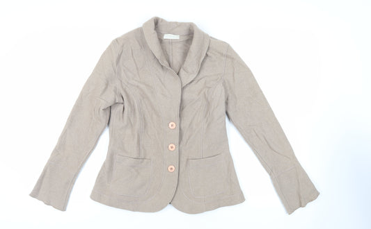 Womens UK Size 14 Marks and Spencer Beige Jacket