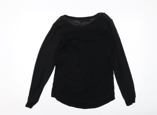 Womens UK Size 12 NEXT Black Basic Blouse