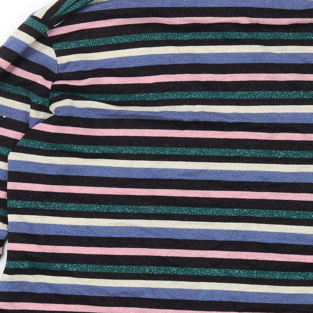 Womens UK Size M H&M Multicoloured Basic Blouse