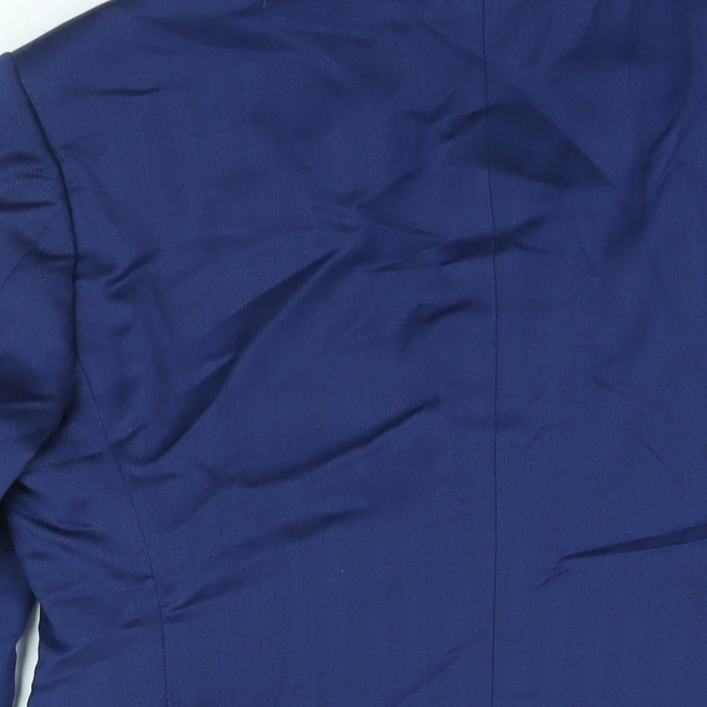 Marks and Spencer Mens Blue Wool Jacket Suit Jacket Size 36 Regular