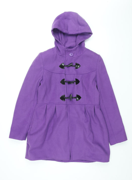 Womens UK Size 12 Select Purple Pea Coat