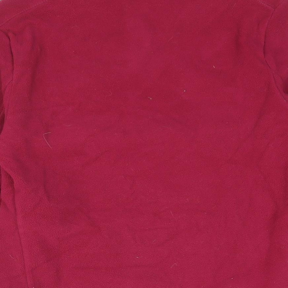 Quechua Womens Pink Polyester Pullover Sweatshirt Size S Zip - Logo