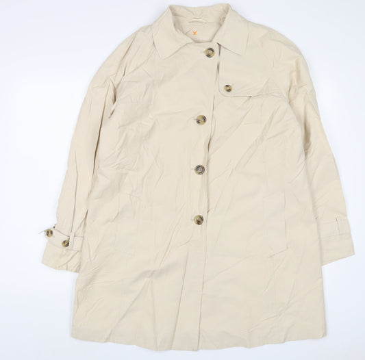Womens UK Size 16 Fuchs Schmitt Beige Overcoat