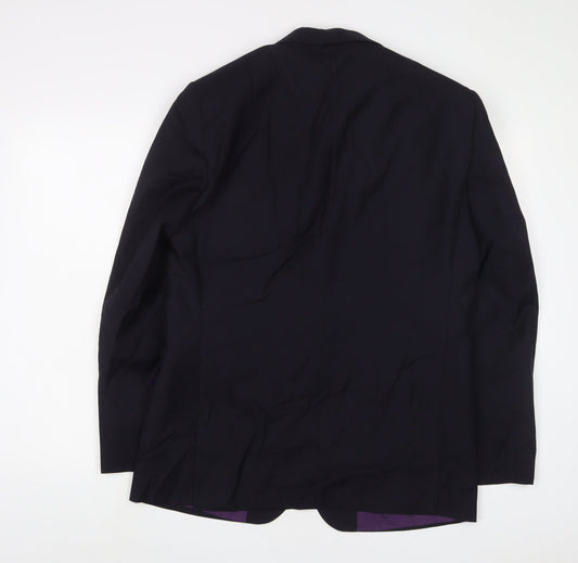 Mens UK Size 40 Paul Costelloe Regular Blue Suit Jacket