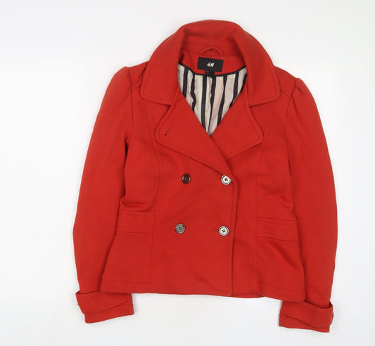Womens UK Size 14 H&M Orange Jacket