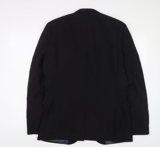 Mens UK Size 40 NEXT Regular Black Suit Jacket