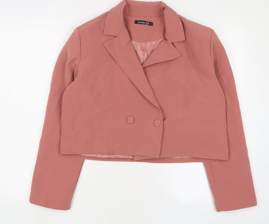 Womens UK Size 12 Boohoo Pink Jacket