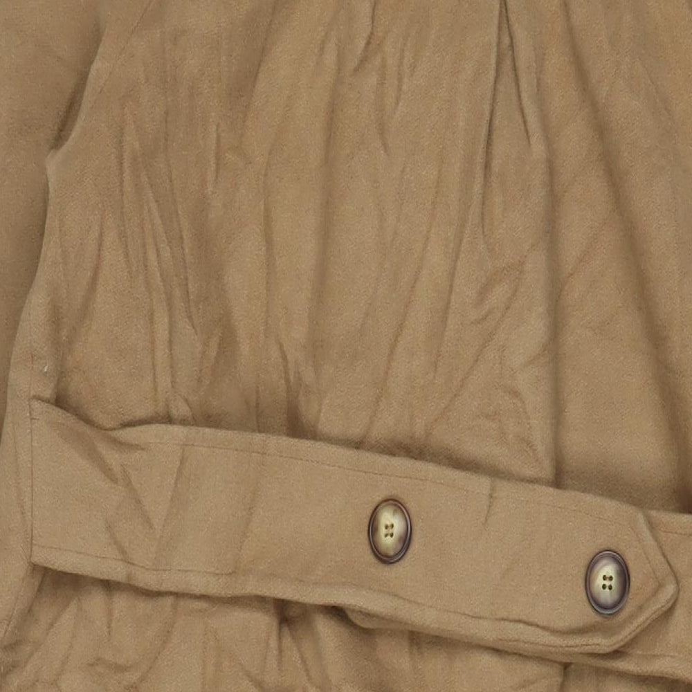 Womens UK Size 16 Classic Brown Overcoat