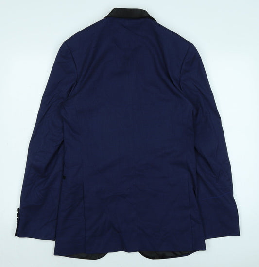 Mens UK Size 36 Marks and Spencer Big & Tall Blue Suit Tuxedo