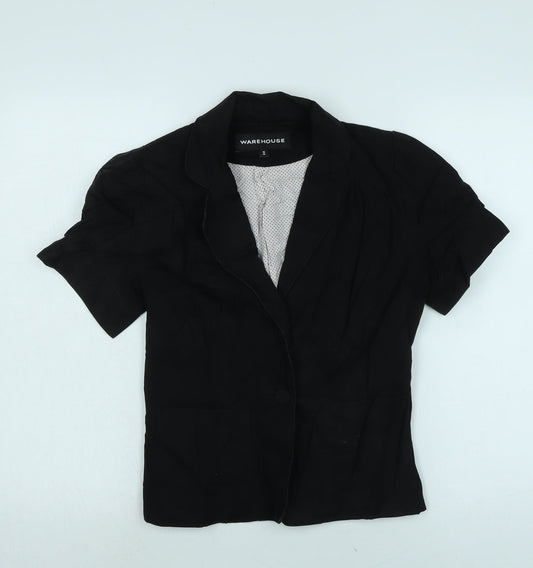 Womens UK Size 10 Warehouse Black Jacket