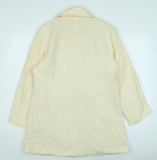 Womens UK Size L Marks and Spencer Ivory Overcoat