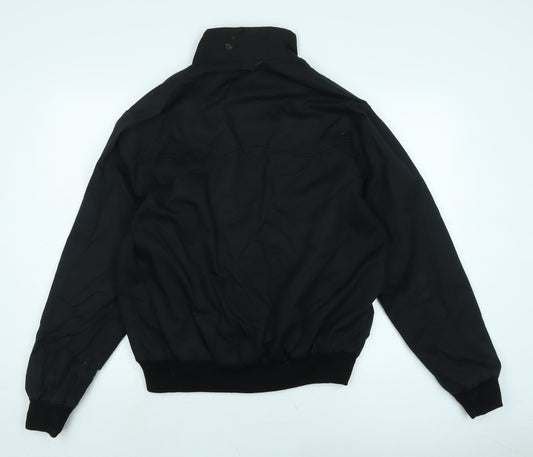 Mens UK Size 46 Made in England Black Bomber Jacket