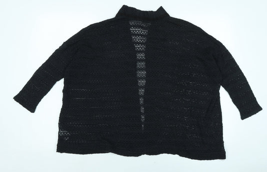 Womens UK Size S Pins & Needles Black Shrug Jumper