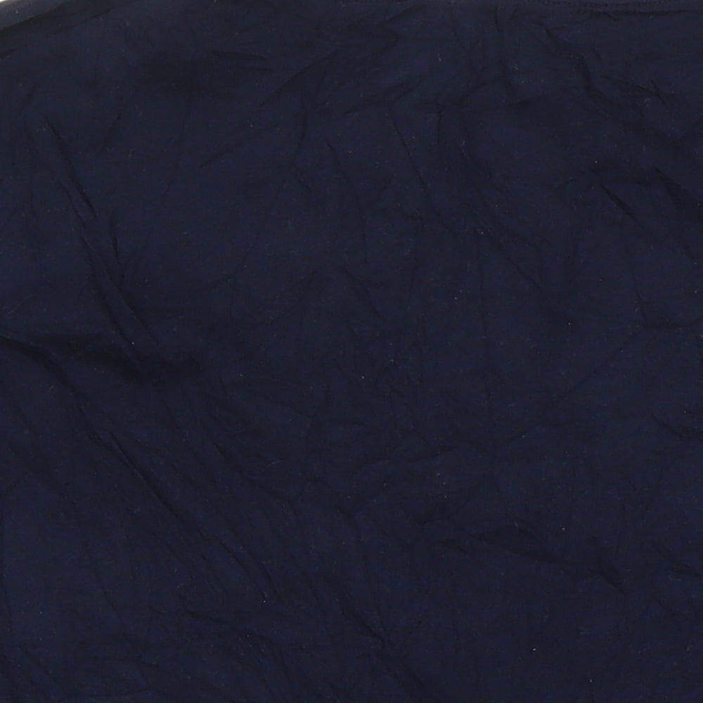 M&Co Mens Blue Cotton T-Shirt Size S Round Neck