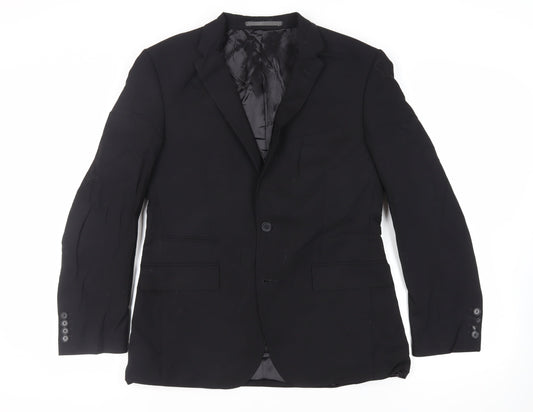 Mens UK Size 40 Autograph Regular Black Suit Jacket