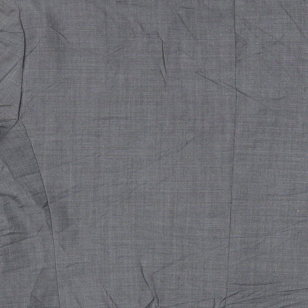 Brand and care label for Autograph men’s grey wool jacket suit jacket, size 42, regular