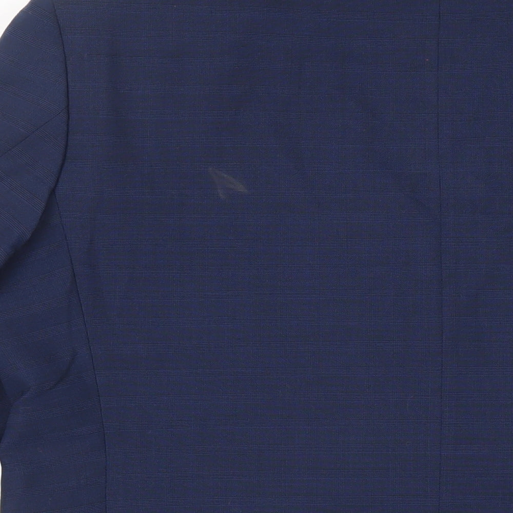 Mens UK Size 40 Marks and Spencer Regular Blue Suit Jacket