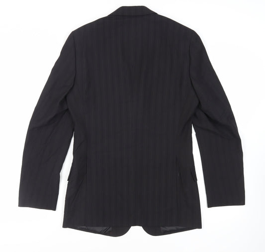 Mens UK Size 36 Topman Regular Black Suit Jacket
