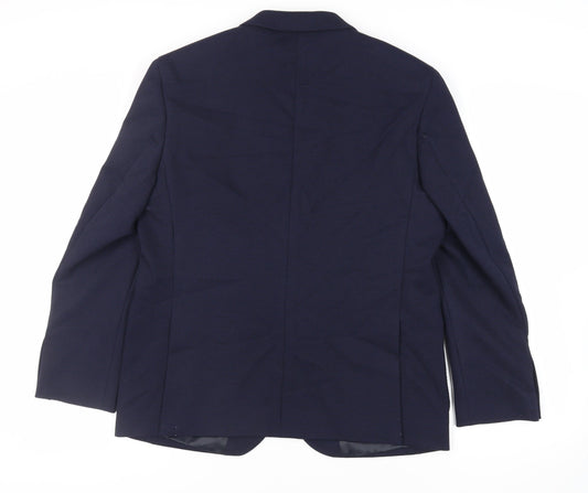 Mens UK Size 42 Marks and Spencer Regular Blue Suit Jacket