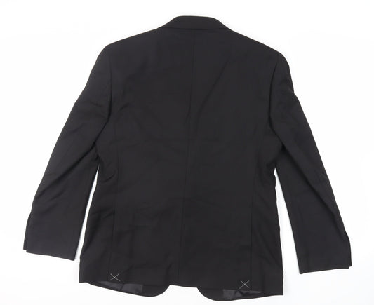 Mens UK Size 40 Marks and Spencer Regular Black Suit Jacket