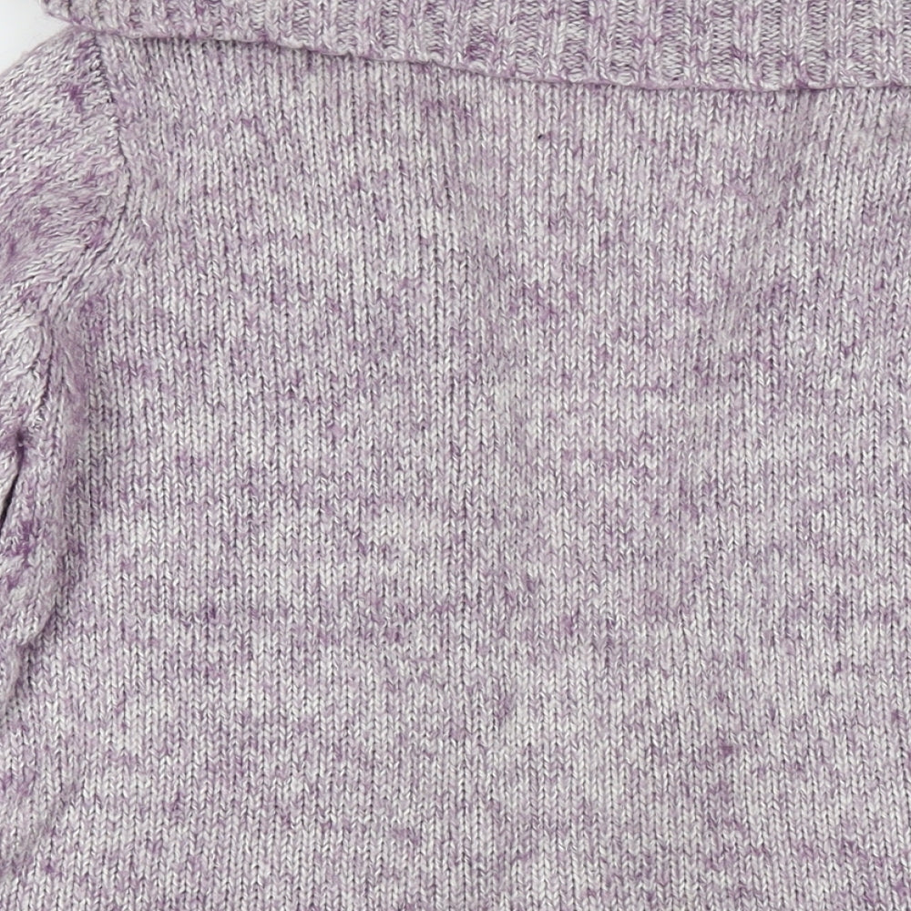 Womens UK Size M Bonmarché Purple Cardigan Jumper