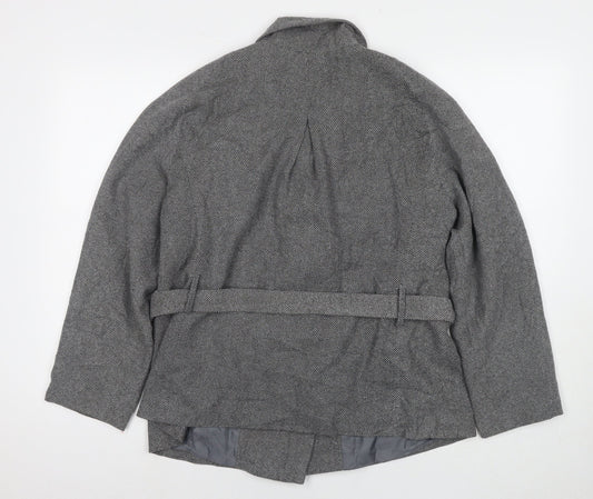 Womens UK Size 18 CMD Grey Pea Coat