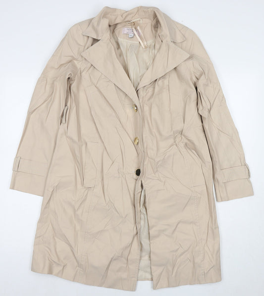 Womens UK Size 8 Dorothy Perkins Beige Trench Coat
