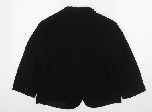 Womens UK Size 14 Marks and Spencer Black Jacket