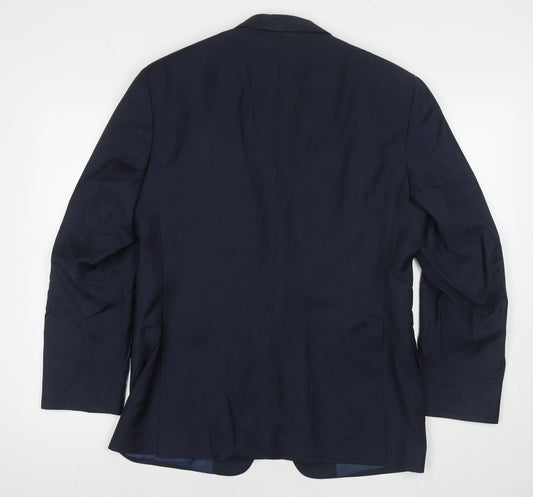 Mens UK Size 40 Marks and Spencer Regular Blue Suit Jacket
