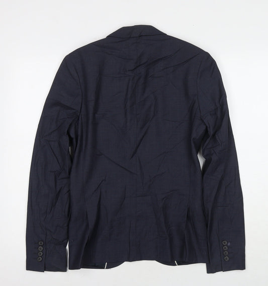 Mens UK Size 34 Topman Regular Blue Suit Jacket