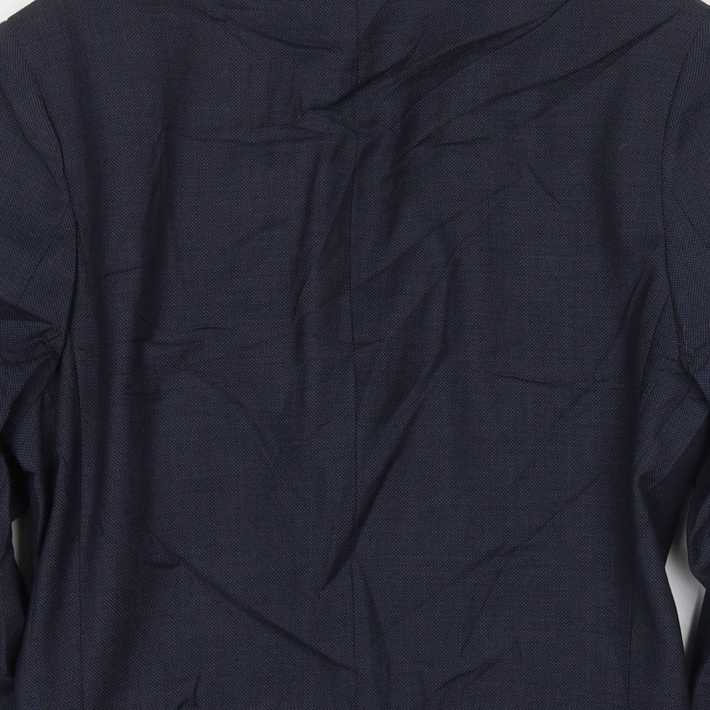 Mens UK Size 34 Topman Regular Blue Suit Jacket