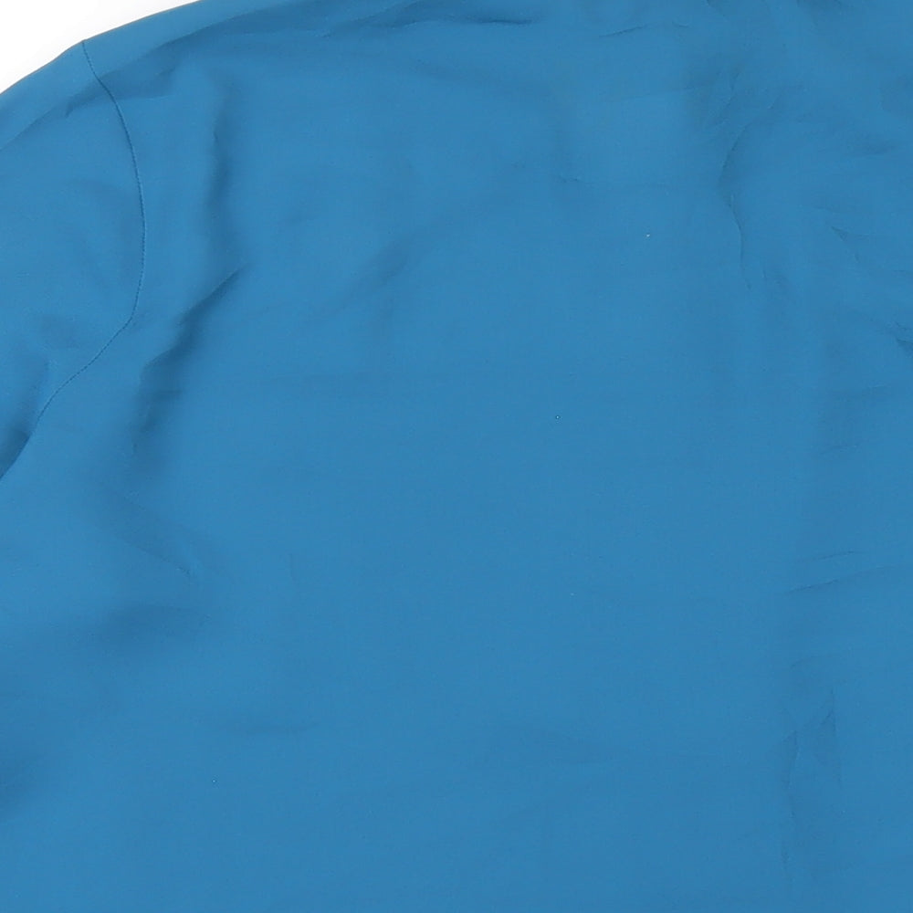 Womens UK Size 16 Marks and Spencer Blue Basic Button-Up