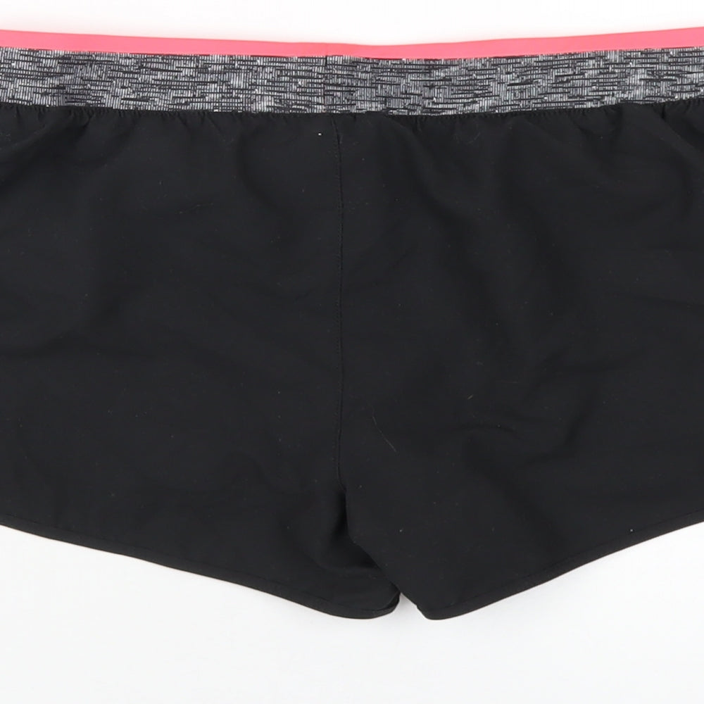 Domyos Womens Black Polyester Athletic Shorts Size XS Regular