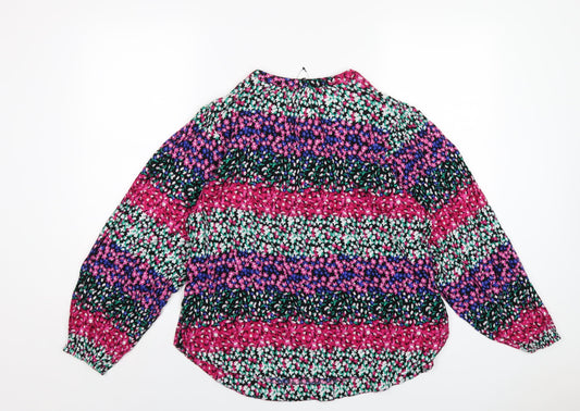 Womens UK Size 8 Marks and Spencer Multicoloured Basic Button-Up