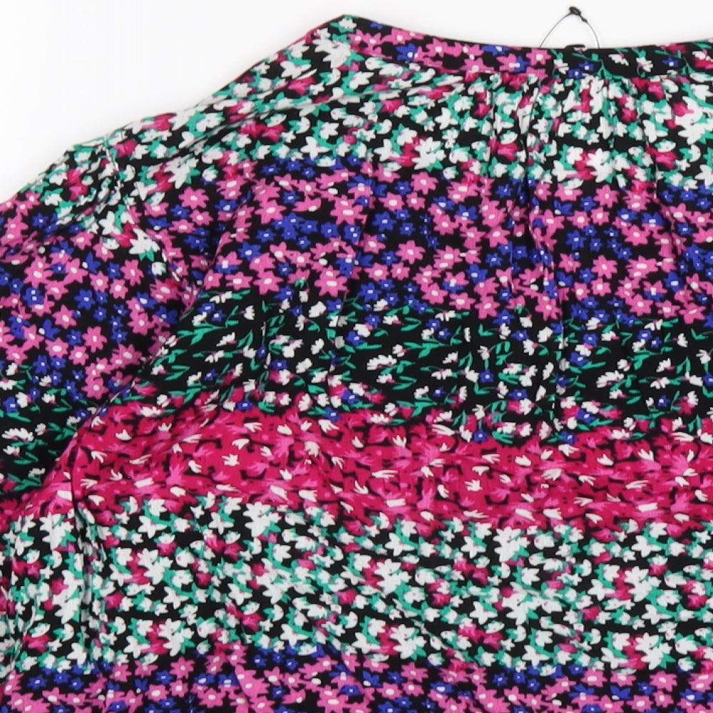 Womens UK Size 8 Marks and Spencer Multicoloured Basic Button-Up