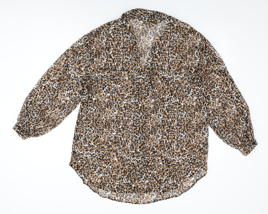 Womens UK Size 12 Et Vous Multicoloured Basic Button-Up