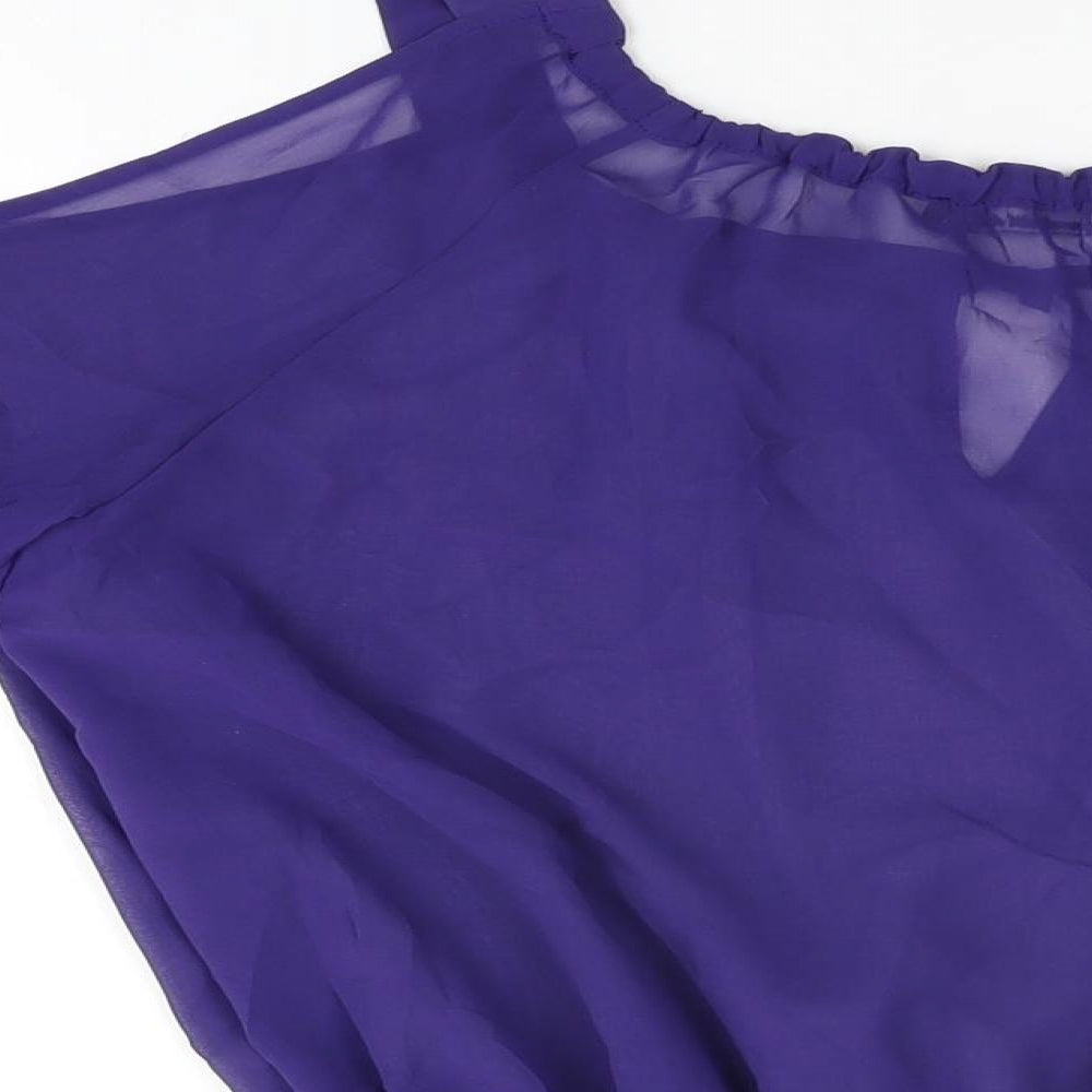 Womens UK Size 12 NEXT Blue Basic Blouse