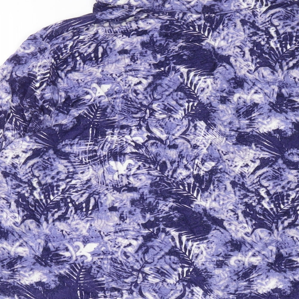 Womens UK Size 16 EWM Purple Basic Blouse