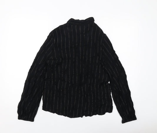 Womens UK Size 8 Marks and Spencer Black Basic Blouse