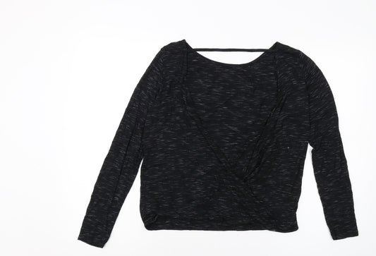Womens UK Size 14 Missguided Black Basic Blouse